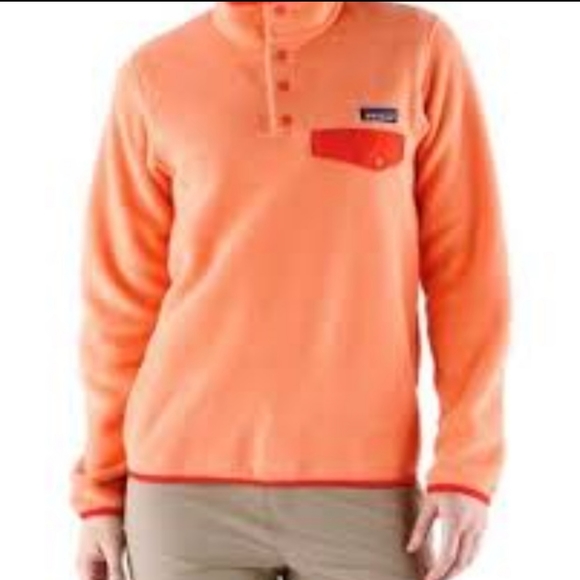 Patagonia Tops - Orange Patagonia Synchilla Snap T medium